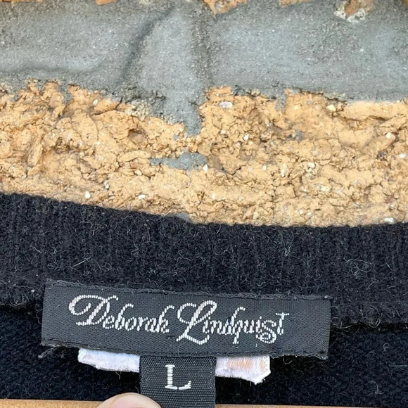 Deborah Lindquist cashmere cardigan size large - Picture 4 of 5